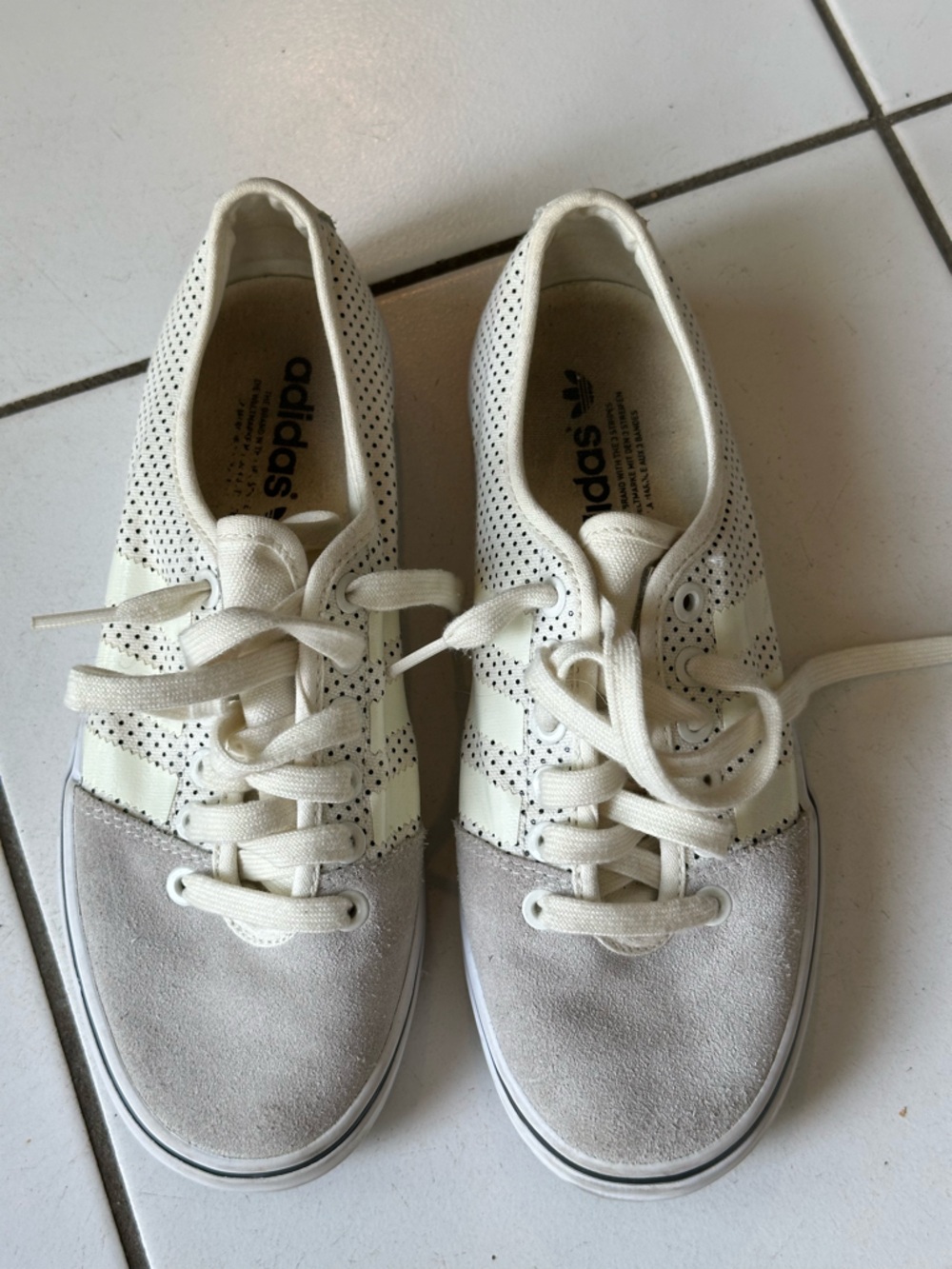Adidas Adria Lo Polka Dot Off Suede Sneakers